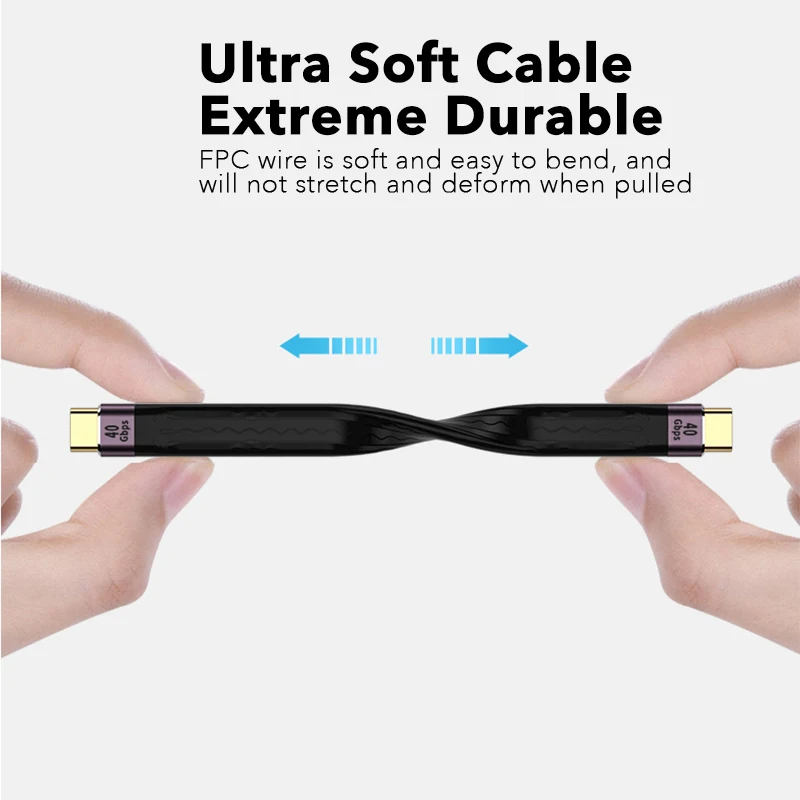 USB 4.0 Gen3 40Gbps Thunderbolt 3  ȭ SSD ̺ PD 240W 5A   USB C - Type C 8K@60Hz MacBook Pro USB-C