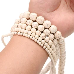 Natural Stone Beads Assortment for Jewelry Making and DIY Creations (Rice White Turquoise)