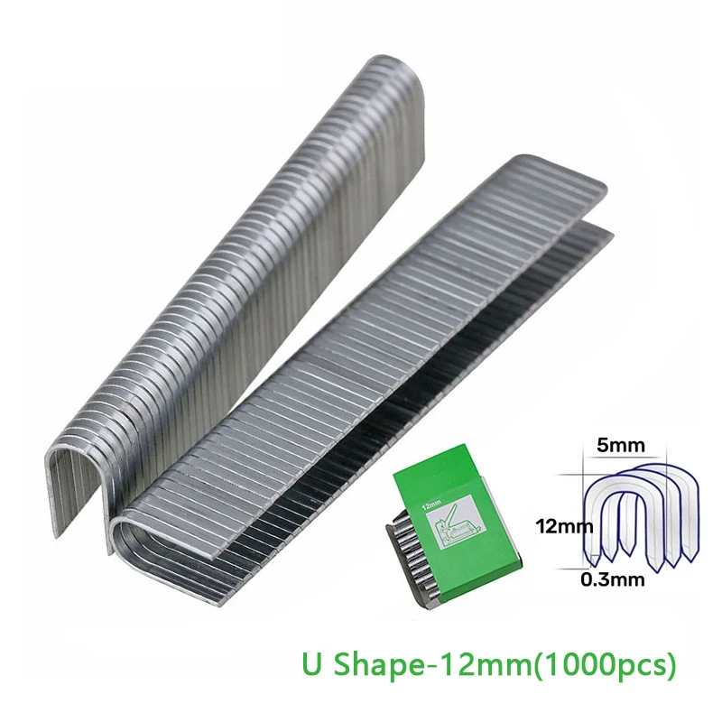 1000Pcs U/ Door /T Shaped Nail Shaped Stapler For Wood Furniture
