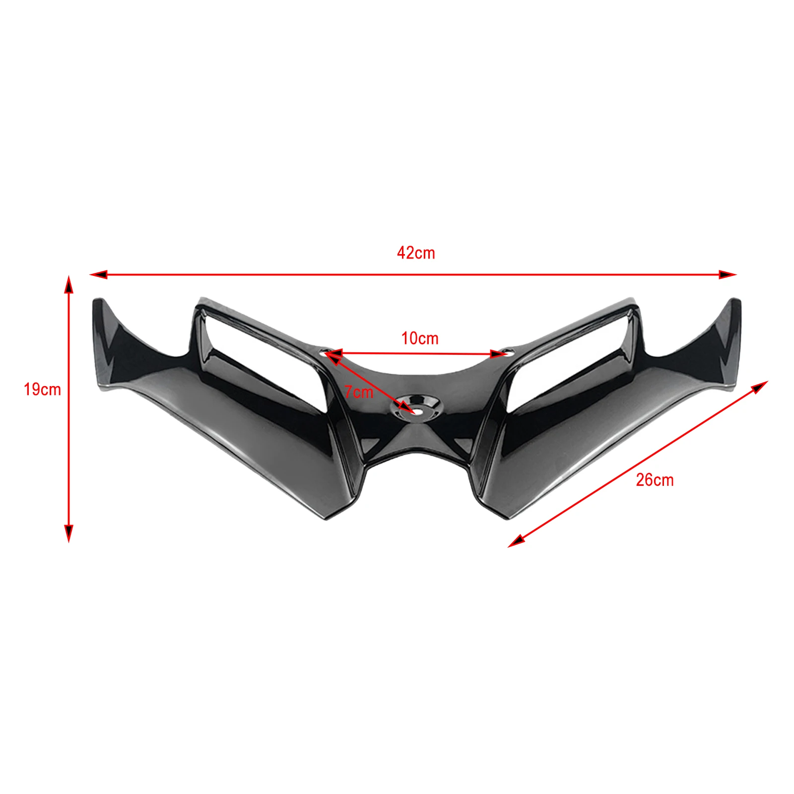 Motorcycle Front Fairing Motorcycle Front Fairing Winglet Aerodynamic Wing Cover Trim Spoiler for Yamaha Nmax125 Nmax155