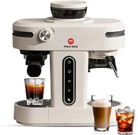 AC510 15Bar Semi Automatic Espresso Machine With Grinder & Steam Wand,3-in-1 Compact Espresso Coffee Maker With 28 oz Removable 1