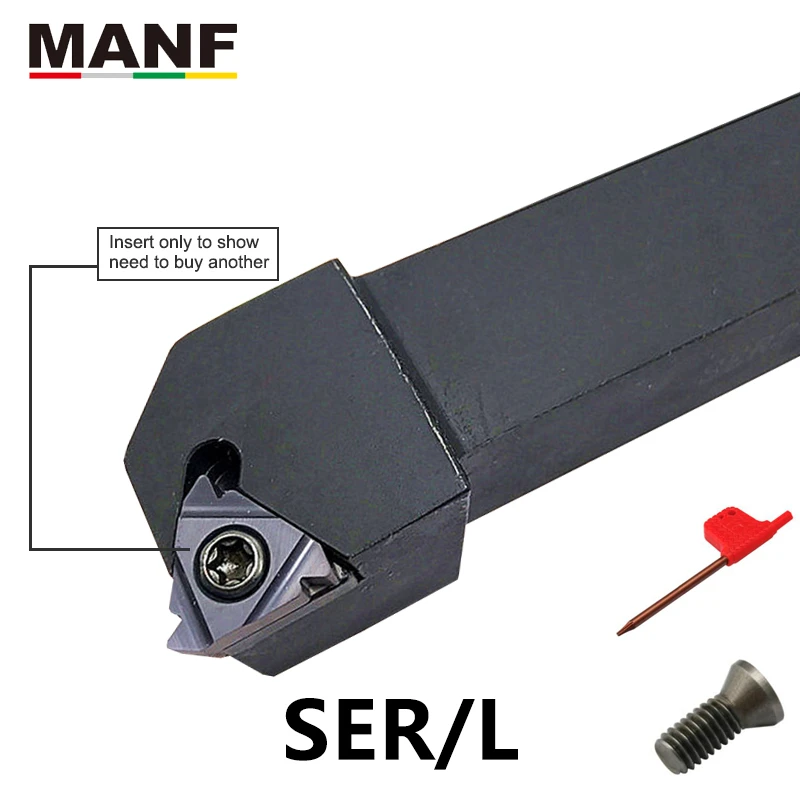 MANF CNC Lathe Machining Cutter 10mm 12mm SER1616H16 External Threaded