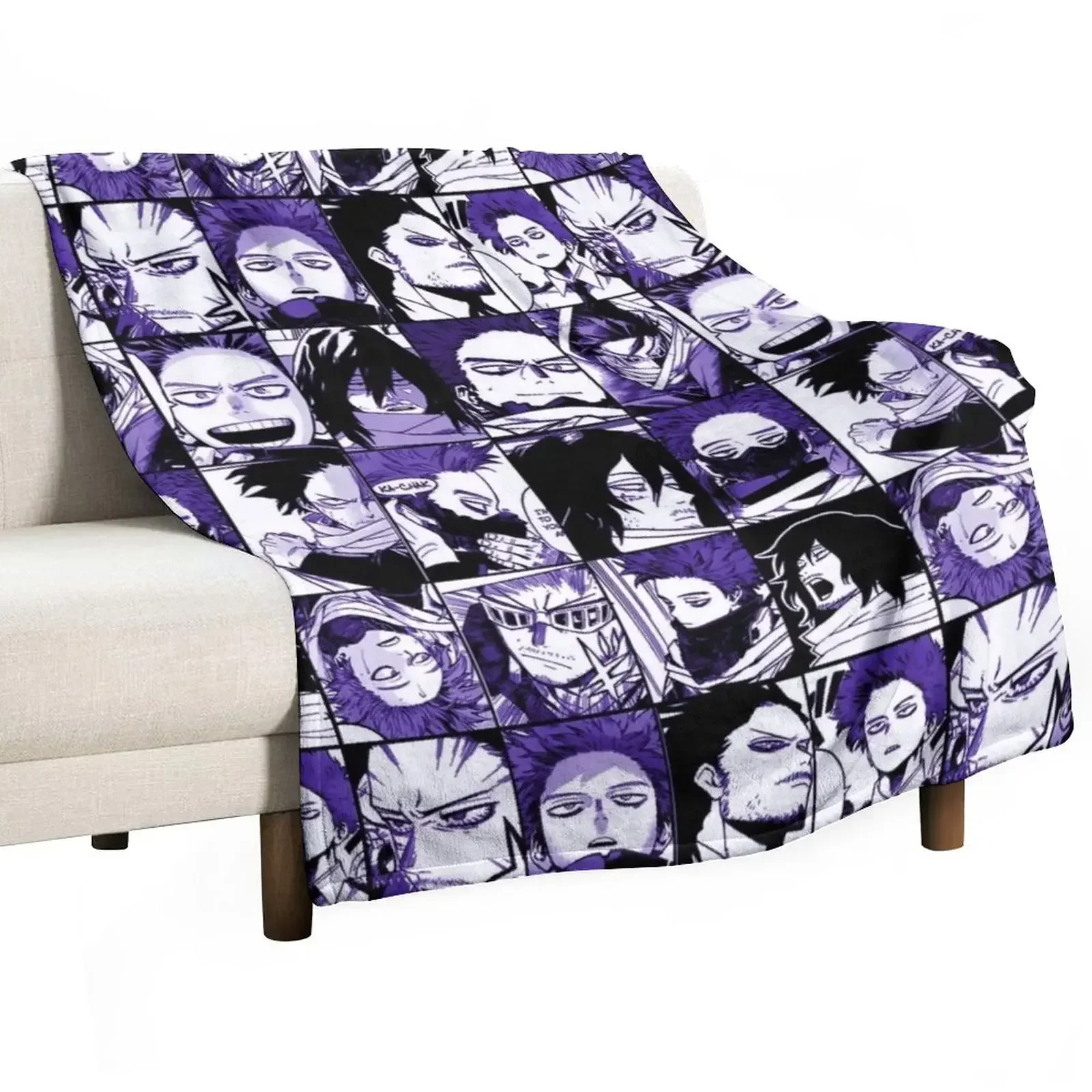 Ai zawa and Shin zo mix manga panels collage color version Throw Blanket Blankets For Sofas Single Picnic Quilt Blankets