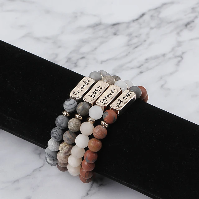 Men Bracelet - 2pc Men’s Marble Bracelet Set