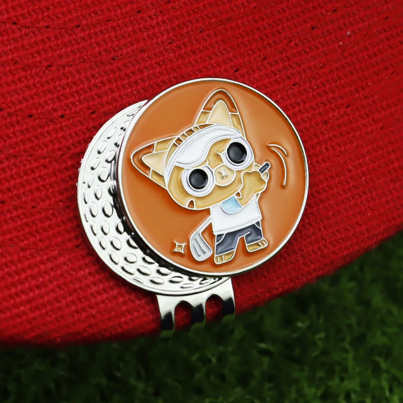 【 New 】 New creative metal enamel ball marker with golf accessories
