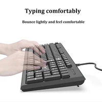 Clavier filaire USB 104 touches clavier Standard clavier de jeu pour ordinateur portable clavier à membrane clavier ergonomique pour PC Windows Mac OS 3