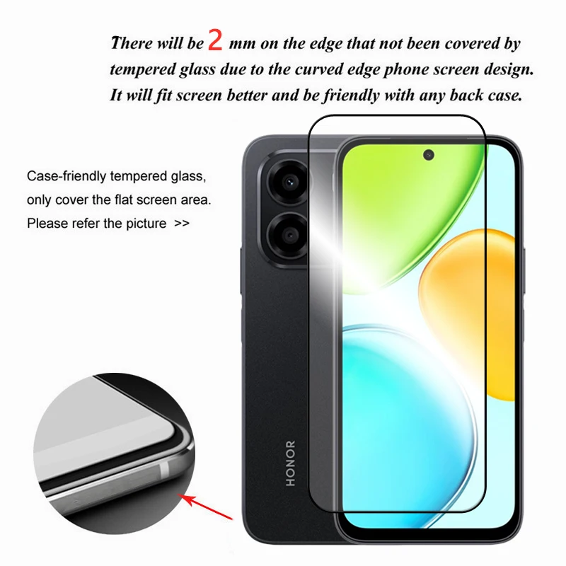 Full Cover Tempered Glass Screen Protector with Lens Film