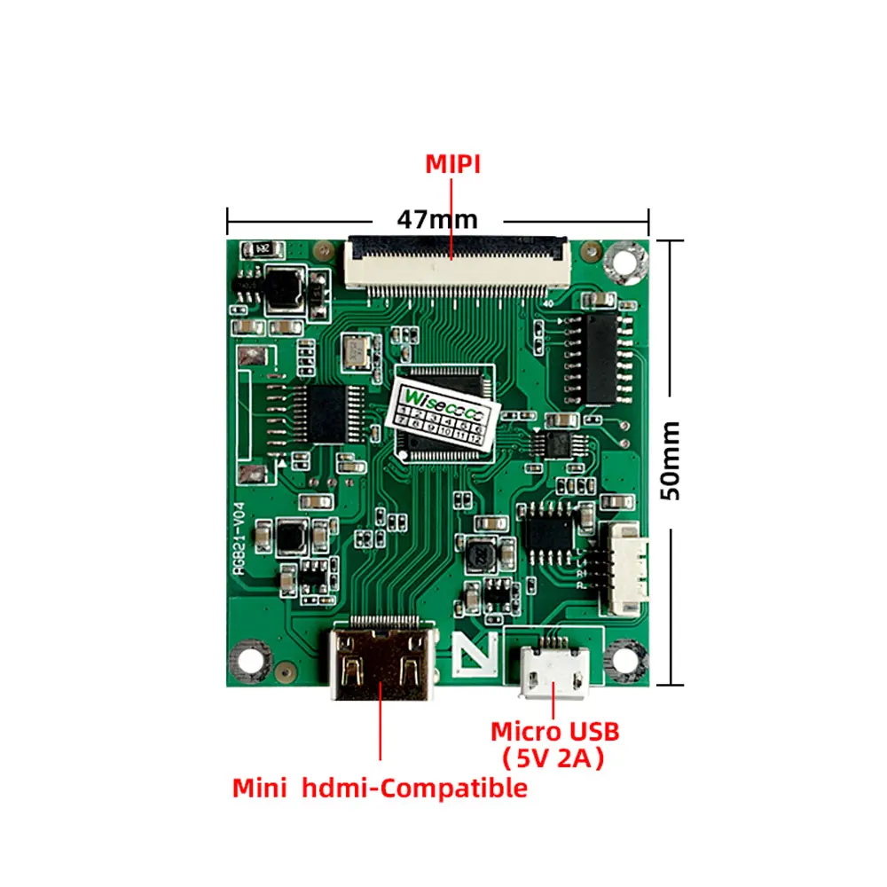 Wisecoco-circular Lcd Touch Screen para Painel de Painel Automotivo Interface Redonda Ips Rgb Medidores Analógicos 28 480x480 - Imagem 6