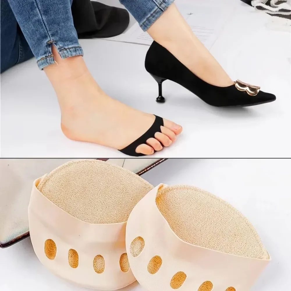 2/4pcs Five Toes Forefoot Pads for Women High Heels Half Insoles