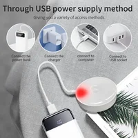 1/2/4 pièces détecteur de mouvement Rechargeable LED veilleuse décoration murale chambre lampe de nuit armoires de cuisine lumières enfant veilleuse 3