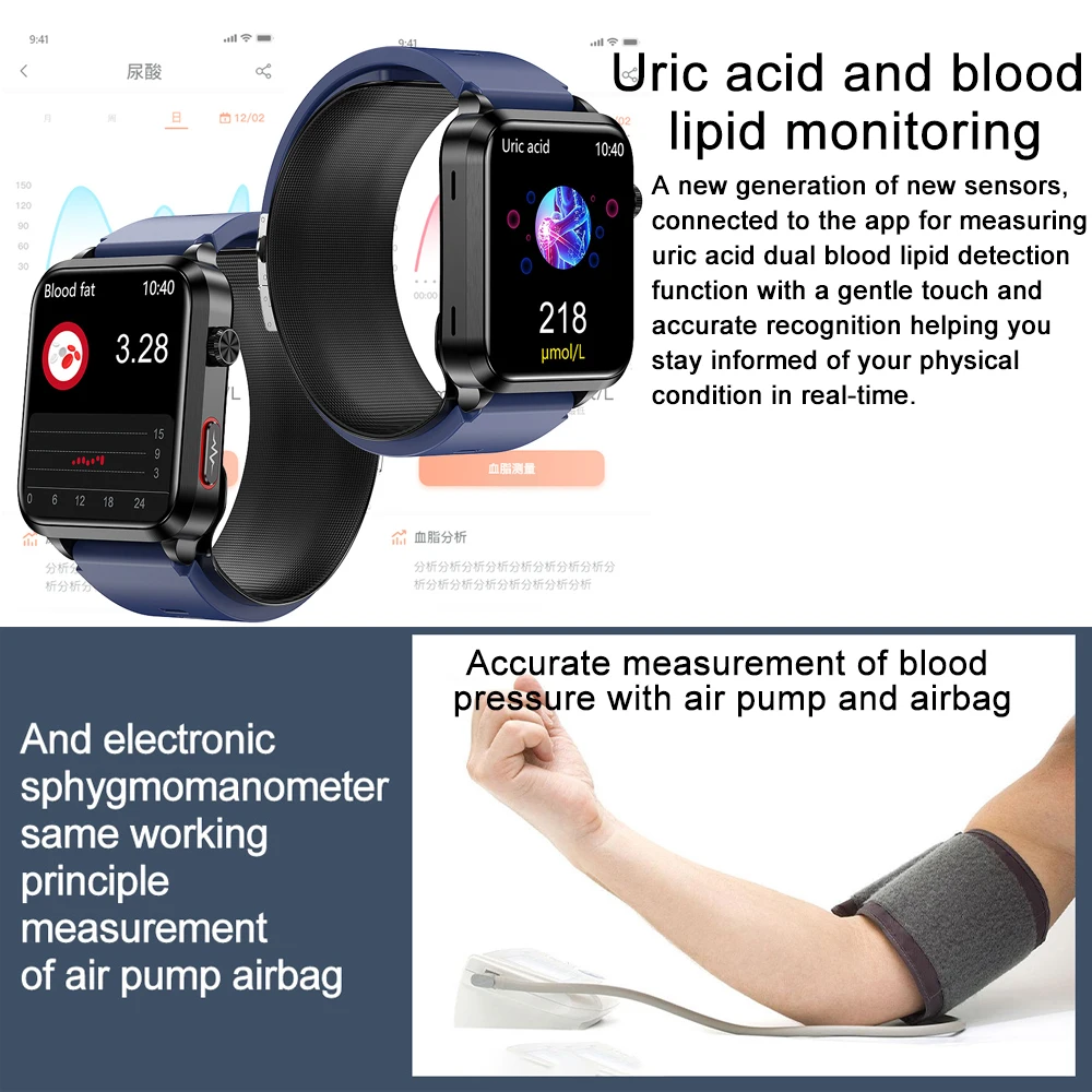 For Huawei 2025 New Airbag Smart Watch man air Pump ECG True