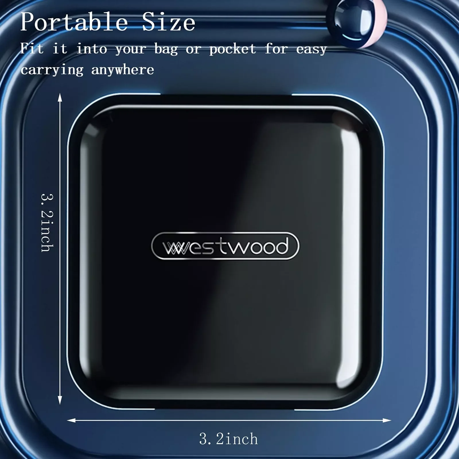 Compact Travel Pill Organizer with 4 Compartments for Vitamins and Supplements