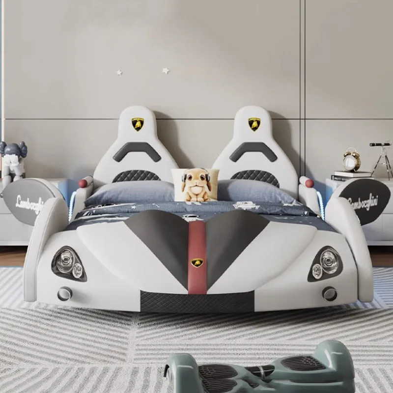 Master European Double Bed Car High End Modulare Moderno Lusso Letto Matrimoniale Twin Queen Wood Letto Matrimoniale Decorazione Camera Da Letto