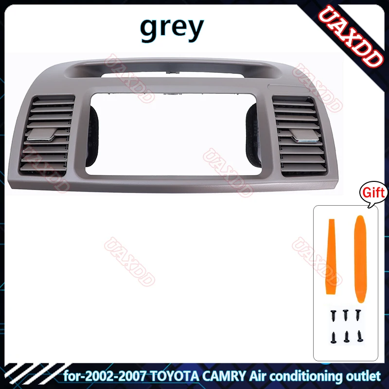 CHEDA Brown Center Dash A/C Vent & Radio Trim Bezel For Toyota Camry 2002-2006