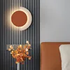 Nordic circle wall light sofa background decoration coloured lamp designer living room bedside lamp corridor wall lighting 2