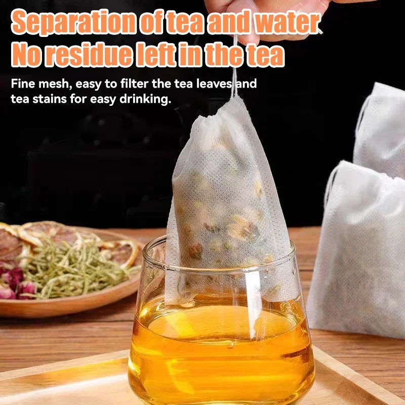 Disposable Tea Bags Non-woven threaded tea bags disposable soup seasonings traditional Chinese medicine filtered bags