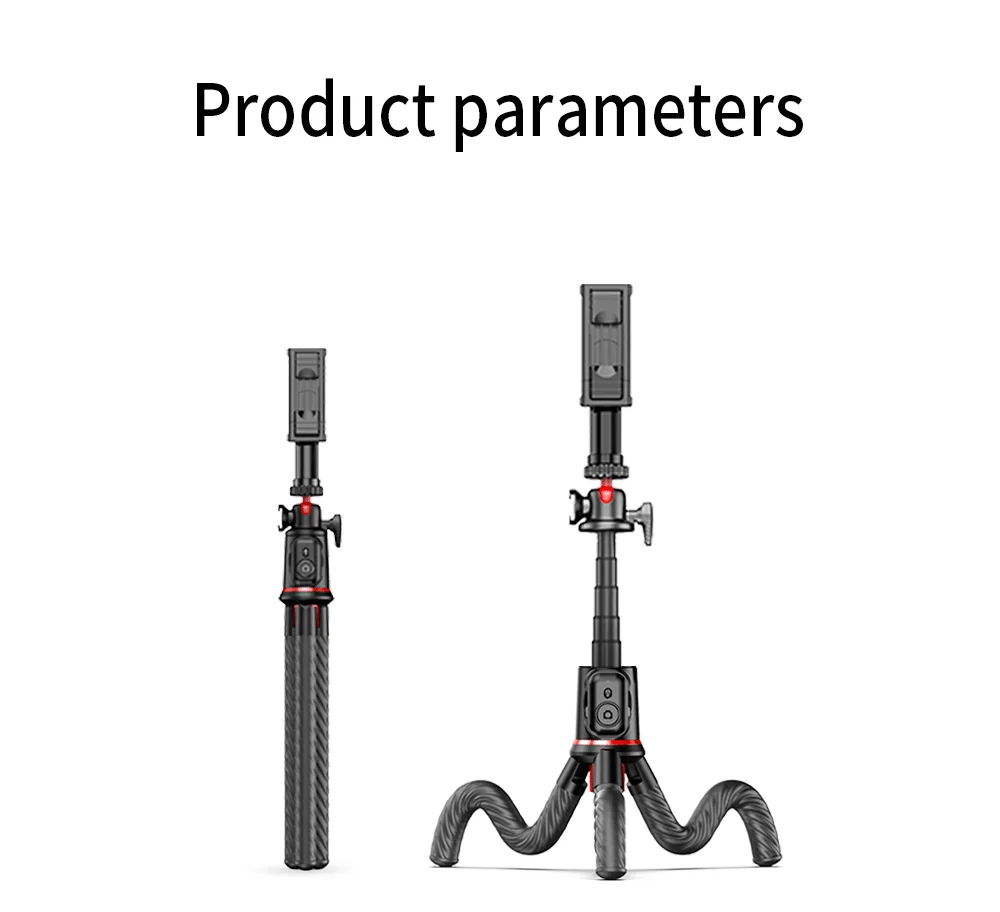 Wireless Bluetooth Selfie Stick for Smartphone Gopro Tripod for DSLR Camera with Octopus Legs for Xiaomi iPhone Huawei Samsung