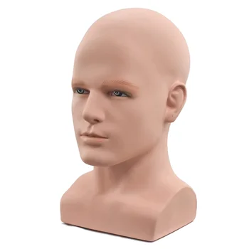 Manichino maschile manichino professionale per Display parrucche cappelli espositore per cuffie (colore della pelle)