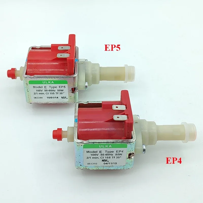 Italy ULKA EP4/EP5 AC 100V 55W Electromagnetic Water Pump Coffee Drink Machine Self-priming Pump High Temperature Pressure Flow