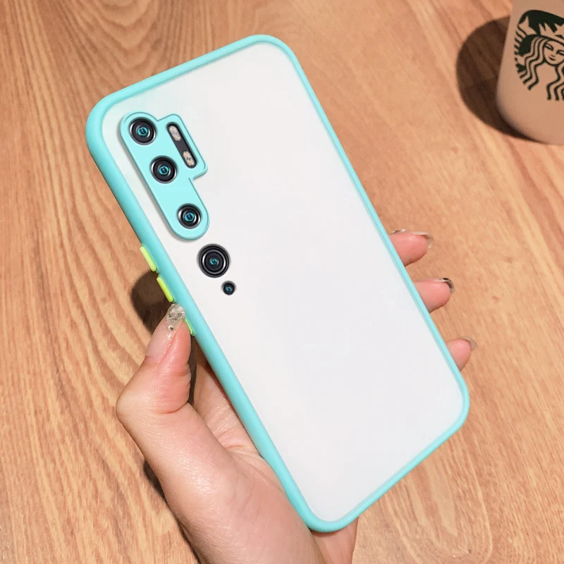 Case For Xiaomi Mi Note 10 Pro Candy Color Camera Protection Skin Touch Soft Cover On For Xiaomi Mi Note 10 Lite Mi Note10 Pro cellphone pouch Cases & Covers