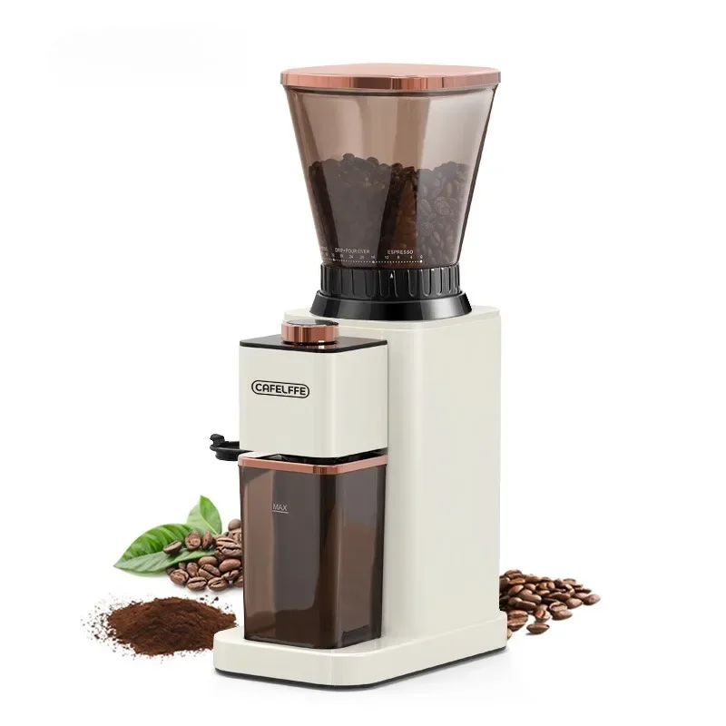 Coffee grinder electromechanical bean grinder household powder machine hand flush Italian mill 4