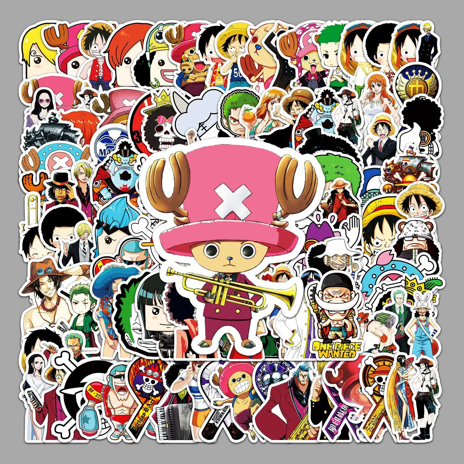 

50/100Pcs Cartoonish Pirate Waterproof Stickers DIY Graffiti Decoration Thermos Cup Skateboard Fridge Laptop School Supplies