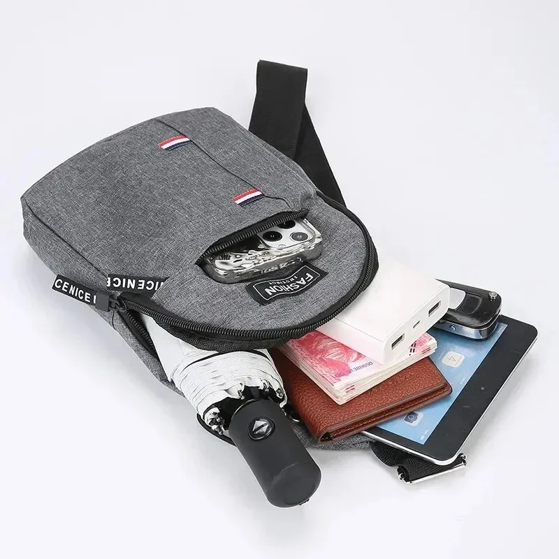 Paquete De Pecho Para Hombres,Bolso De Pecho Para Hombre | Bolsa De Almacenamiento Con Múltiples Bolsillos, Bolsa Tipo Chaleco, Paquete De Pecho - Paquete De Pecho Utilitario Deportivo De Gran Capacid