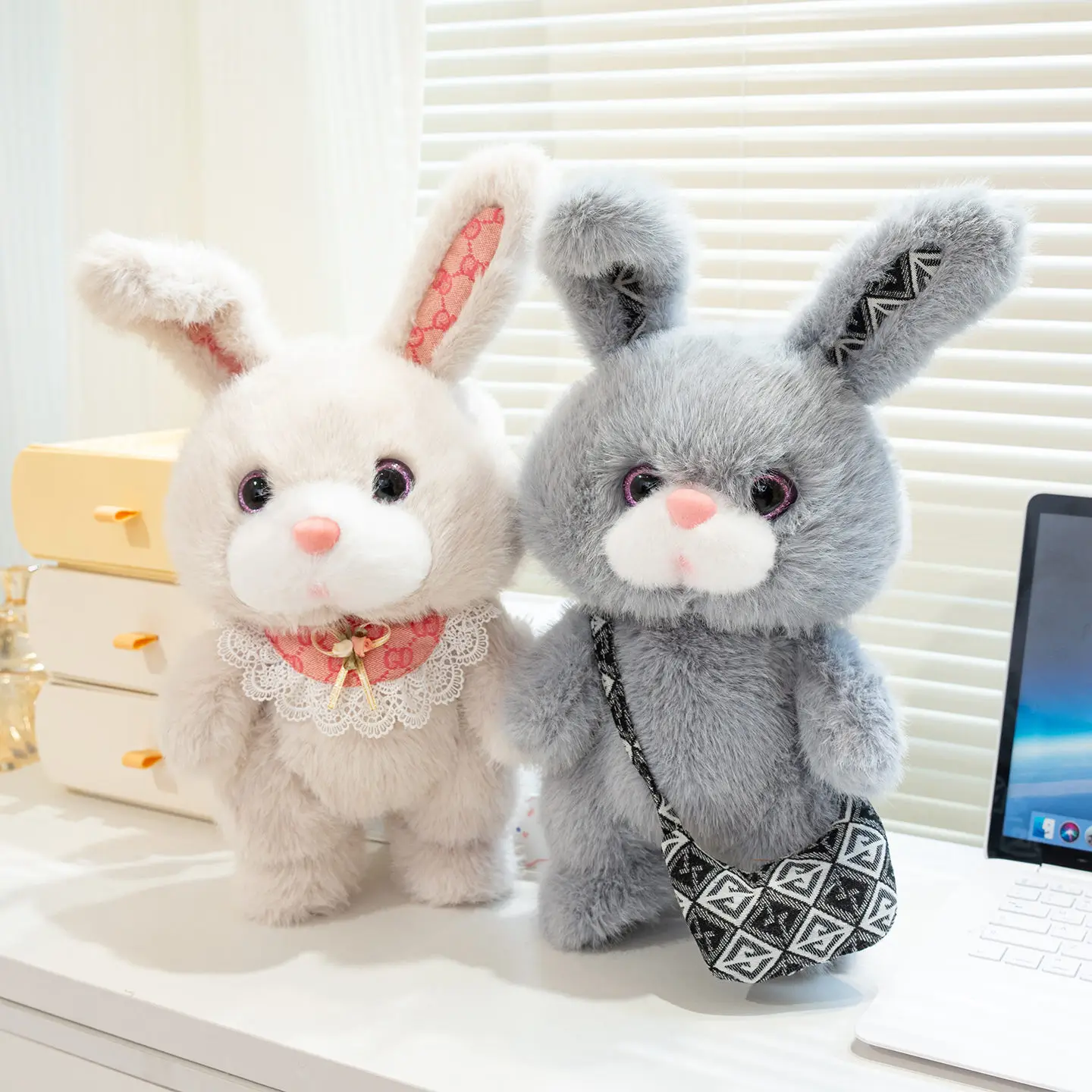 Hot Rabbit Plush Toy Cartoon Stuffed Animal And Hobby Pillow Bed Sofa Back Cushion Kawaii Room Decor Kids Birthday Gift