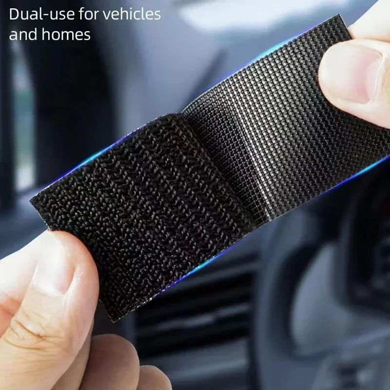 Double Sided Hook and Loop Adhesive Cratch Round Adhesive Scratch Fixed Stickers Car Fastener Self-adhesive Attaches Strap Tapes