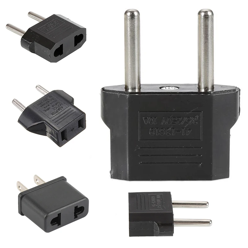 EU Plug Travel Adapter Converter Power Socket US To EU Euro Plug Converter American Power Adapter Plug Socket Outlet