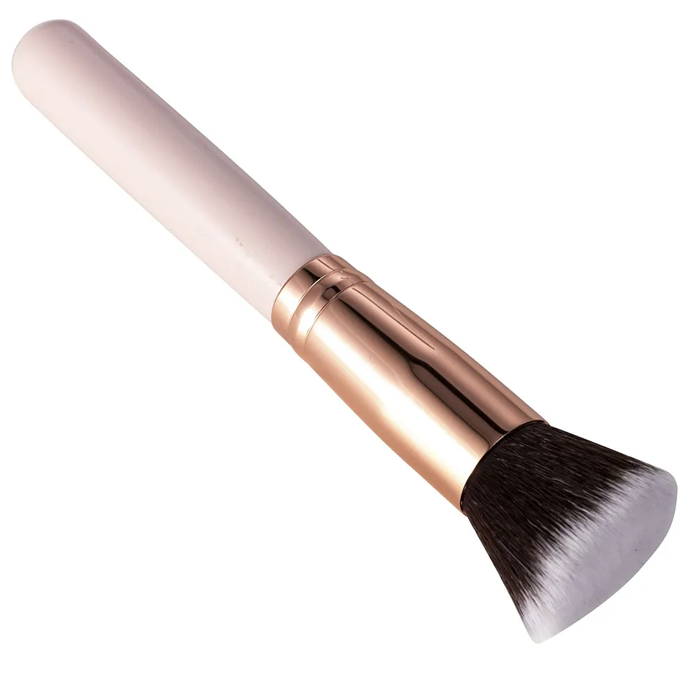 Champagne Makeup Brushes Flat Top Foundation Brush Large Face Brush Repair brush contour brush For Liquid Cream Powder makeup brush set makeup brush makeup tool set makeup tool