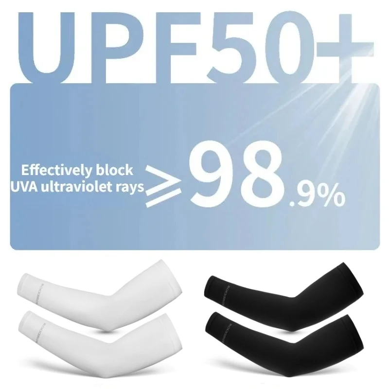 Arm Sleeve Ski Mask set Breathable Quick Dry UV Protection Cycling Sport Sleeve Ice Fabric Sunscreen Sports Fitness Arm Sleeves