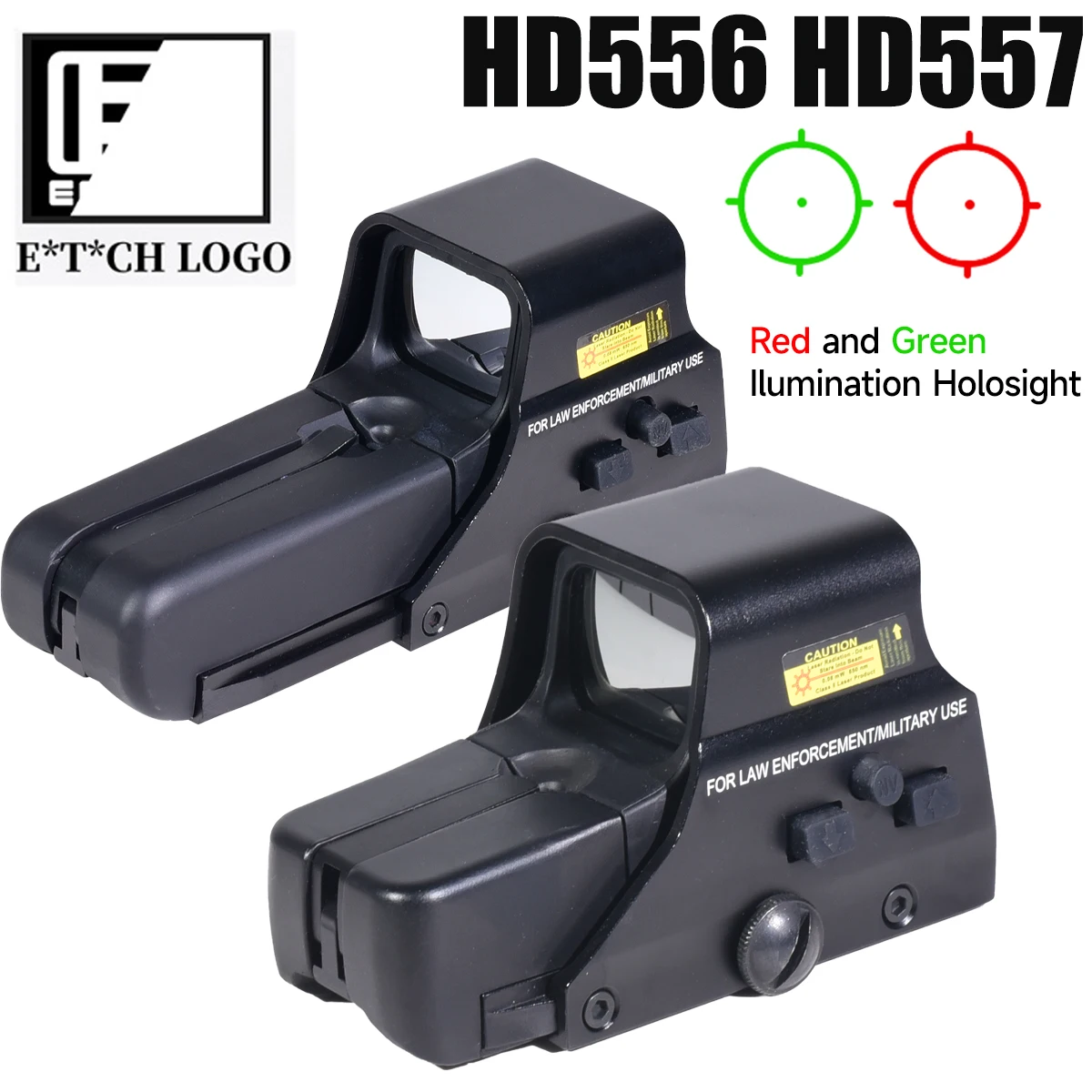 HD556 557 Reflex Green Red Dot Sight Holographic Adjustable Riflescopes Tactical Optic Hunting Airsoft Equipment