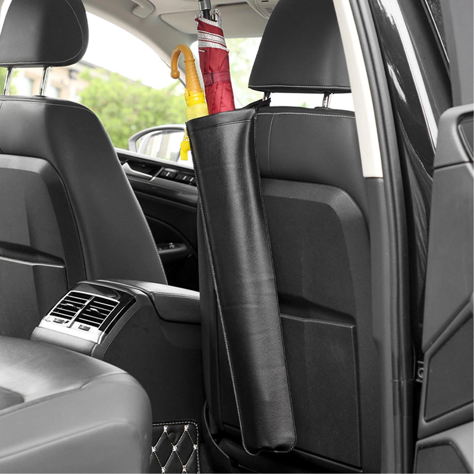 Universal Car Seat Back Wet Rain Umbrella Storage Bag Umbrella Storage Cover Waterproof Foldable Bag for Tidying Accessories
