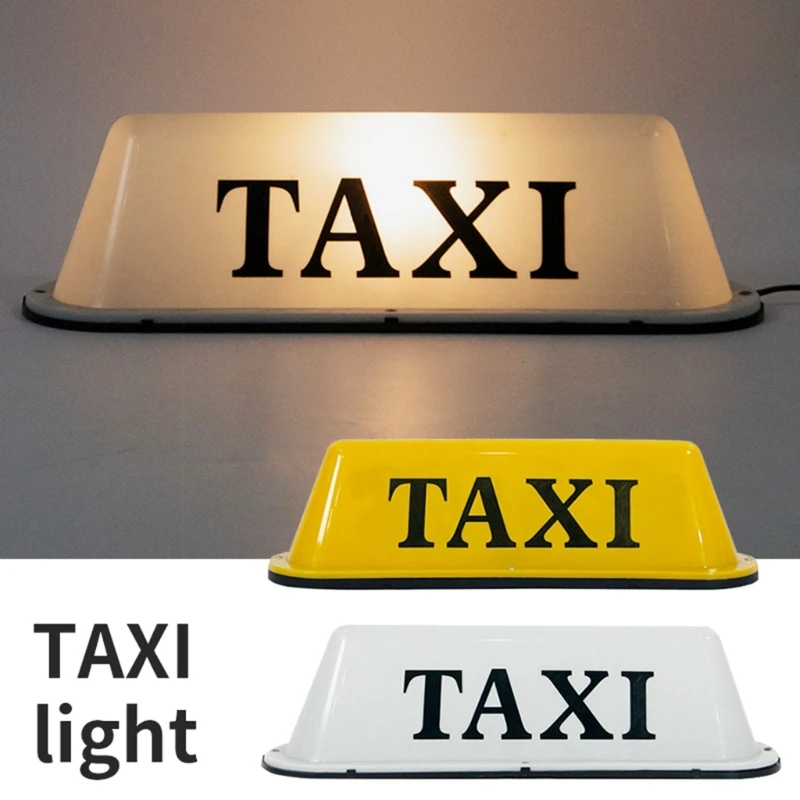 

EURS Car 12V Taxi Roof Waterproof Lights LED Sign Decor Glowing Decor Auto Cab Dome Lights Taxi Lights TAXI-COB Taxi Light With