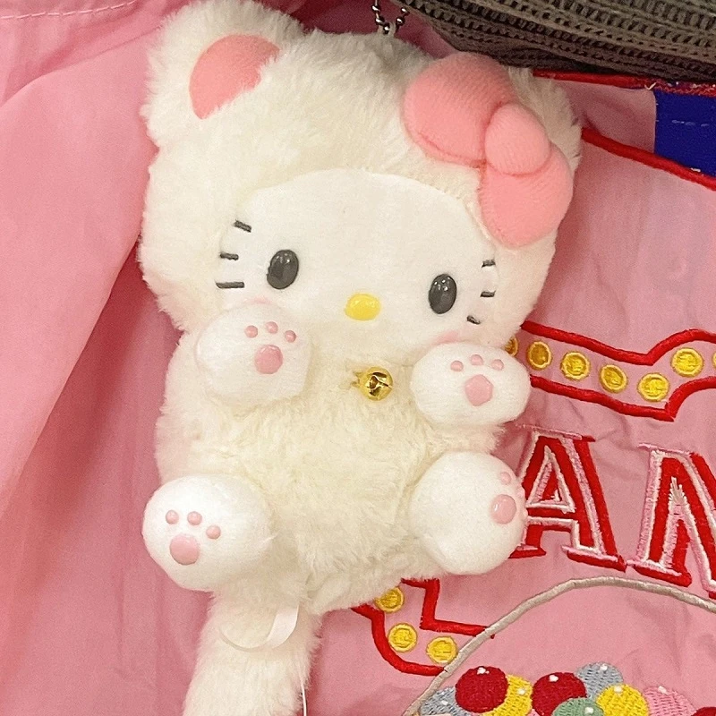 Kawaii Hello Kittys Plush Doll Schoolbag Pendant Gift Kittys Plush Toy ...