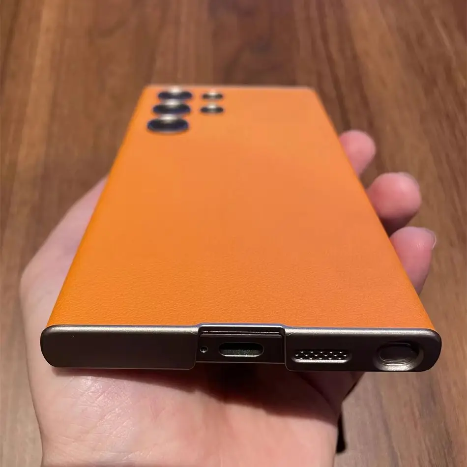 Luxury Business Ultra-Thin Leather Curved Case - Shockproof and All-Inclusive Design