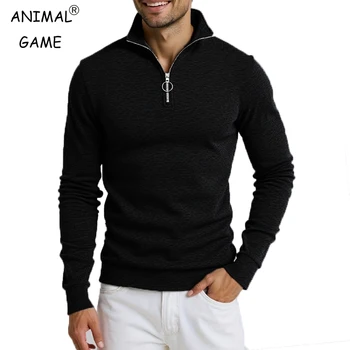 Animal Game Outdoor Men Sweatshirts Long Sleeve Jacket Zipper Closure Pullover Jacket Male Hoodies Sweatshirt Casual Streetwear