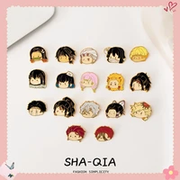 Pop up anime Ghost Slayer Blade brooch with Charcoal Jiro, Shanyi Izuke, Bean doujin imitation enamel metal badge accessories