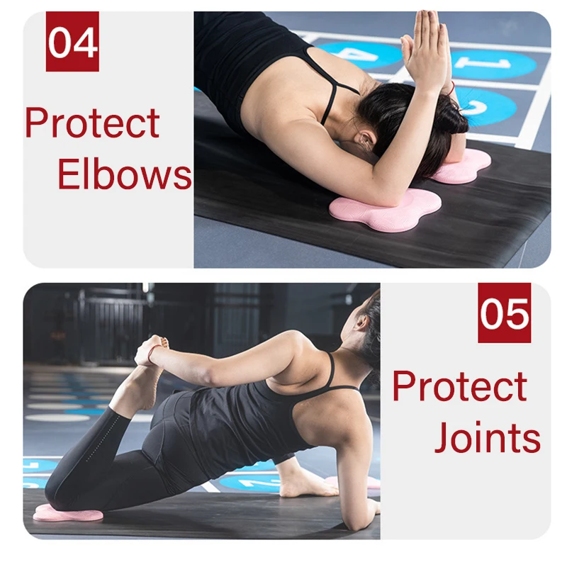 1pc Pilates Knee Wrist Hand Non-slip Solid Color Protective Non