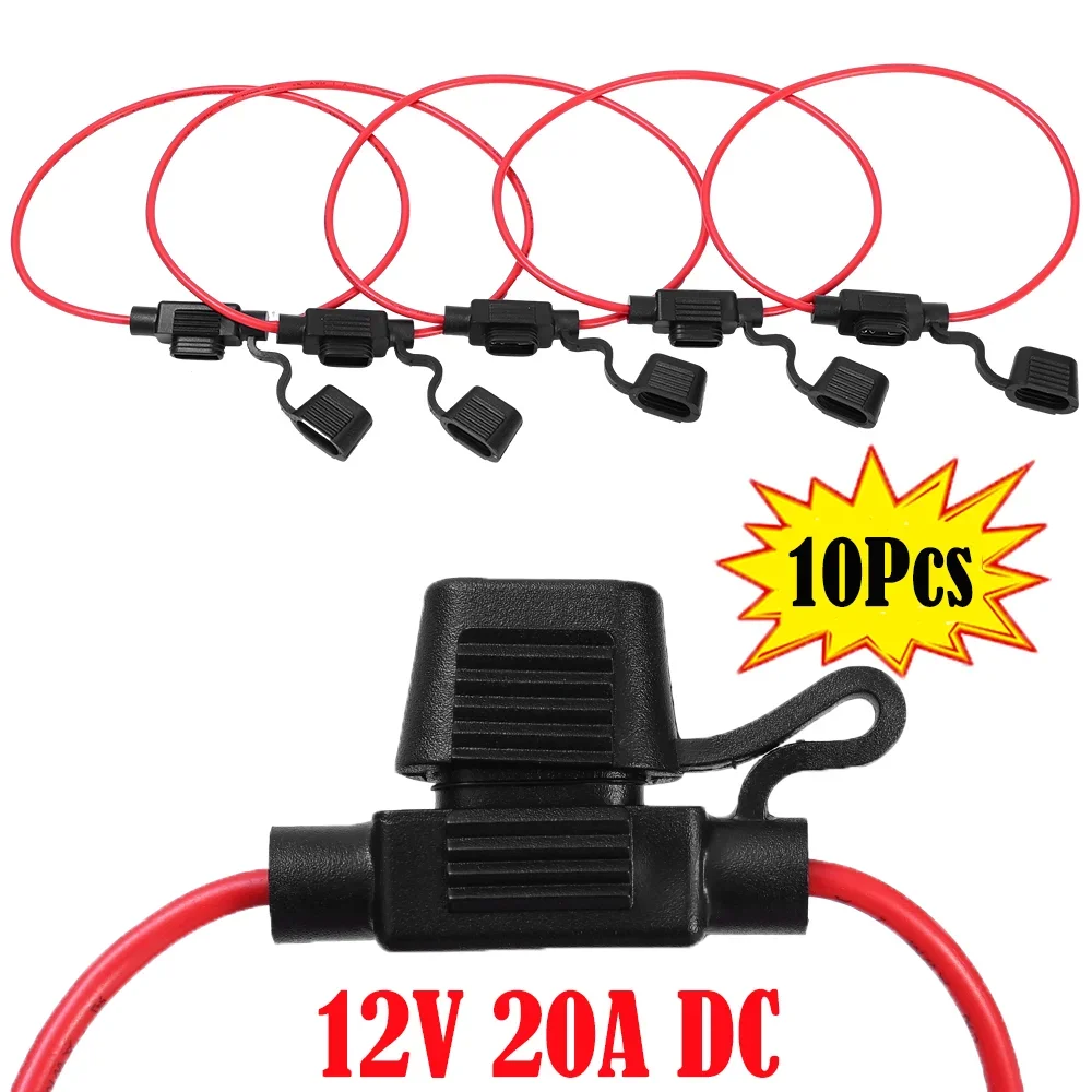 

Car Fuse Holder In Line Small Size Blade Adapter Auto Wire Cutoff Switch Socket Damp Proof Splash Protection Tools Accessories