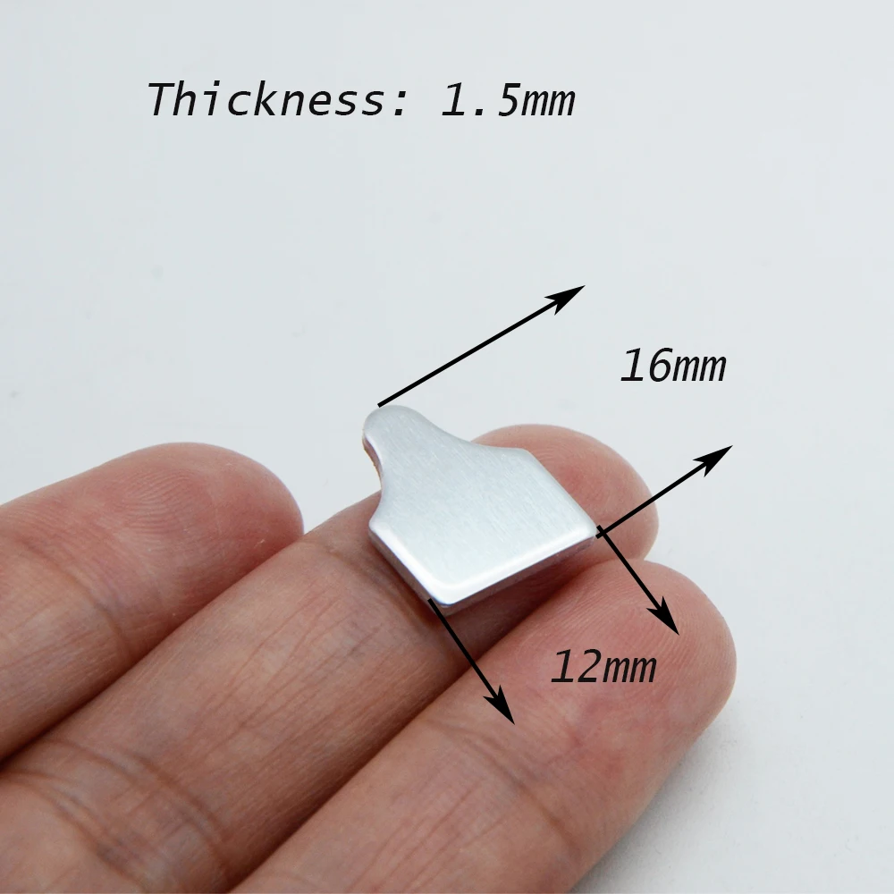 30pcs Mini Cattle Ear Tags Metal Stamping Blanks for Jewelry