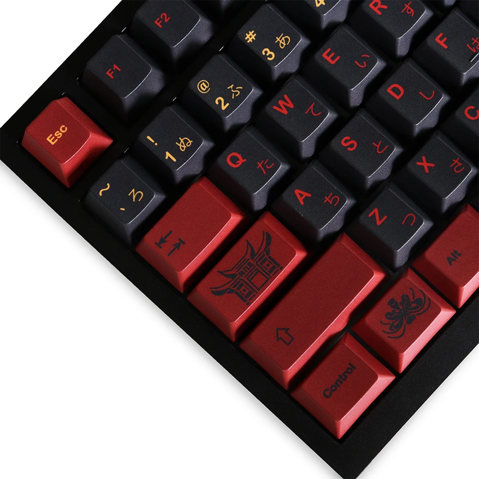 GMK Higanbana Cherry Profile Keycaps PBT 129 Keys Five Side Dye