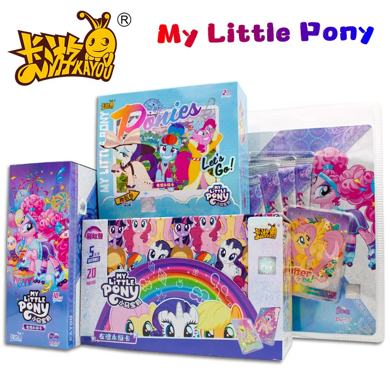 My Little Pony Trading Card Game My Little Pony Cards Box Friendship Forever Flash Card Children's Christmas Collection Gift 