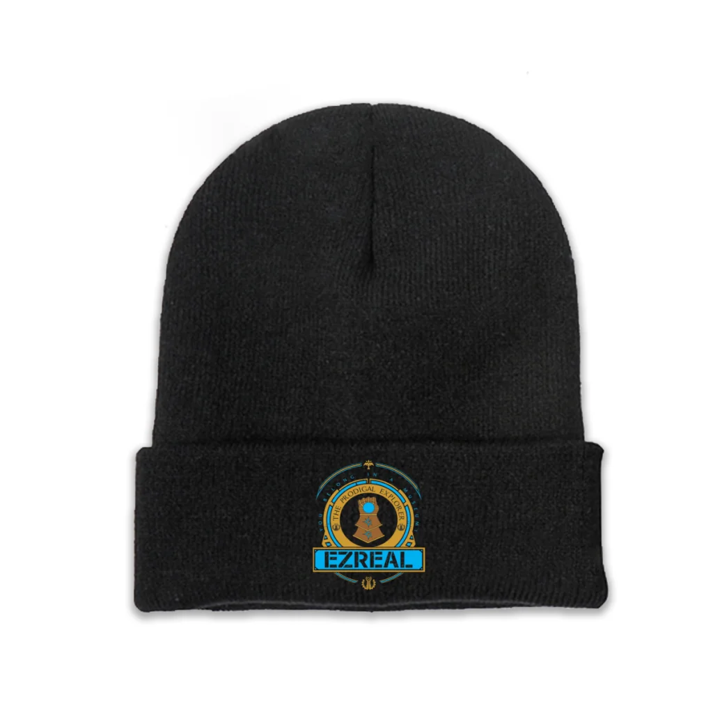 EZREAL Skullies Beanie Arcane League of Legends вязаный берет подростковые теплые шапки Велоспорт