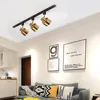 LED Gold Track light GU10 Ceiling Spotlight Industrial Track Lamp Bar Exhibition Clothing Store Light 5