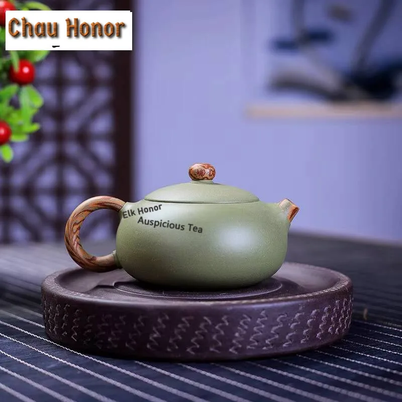 220ml Yixing Boutique Purple Clay Teapots Master Handmade Xishi Tea Pot Raw Ore Beauty Kettle Chinese Zisha Tea Set Accessories