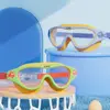 Waterproof Big Frame Swim Goggles Anti Fog Soft Silicone Children Swim Glasses Leak-proof HD Vision Swimming Eyewear for Kids