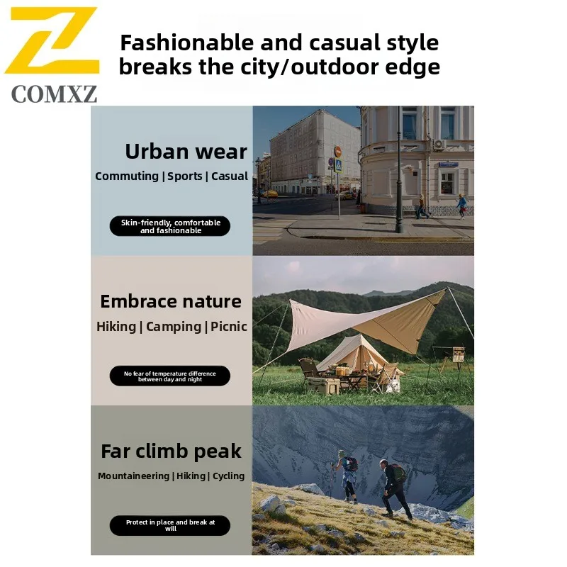 Autumn Men's Hooded Pullover Jacket Half-Zip Design Waterproof Windproof multifunctional Outdoor Top for Hiking Camping Fishing