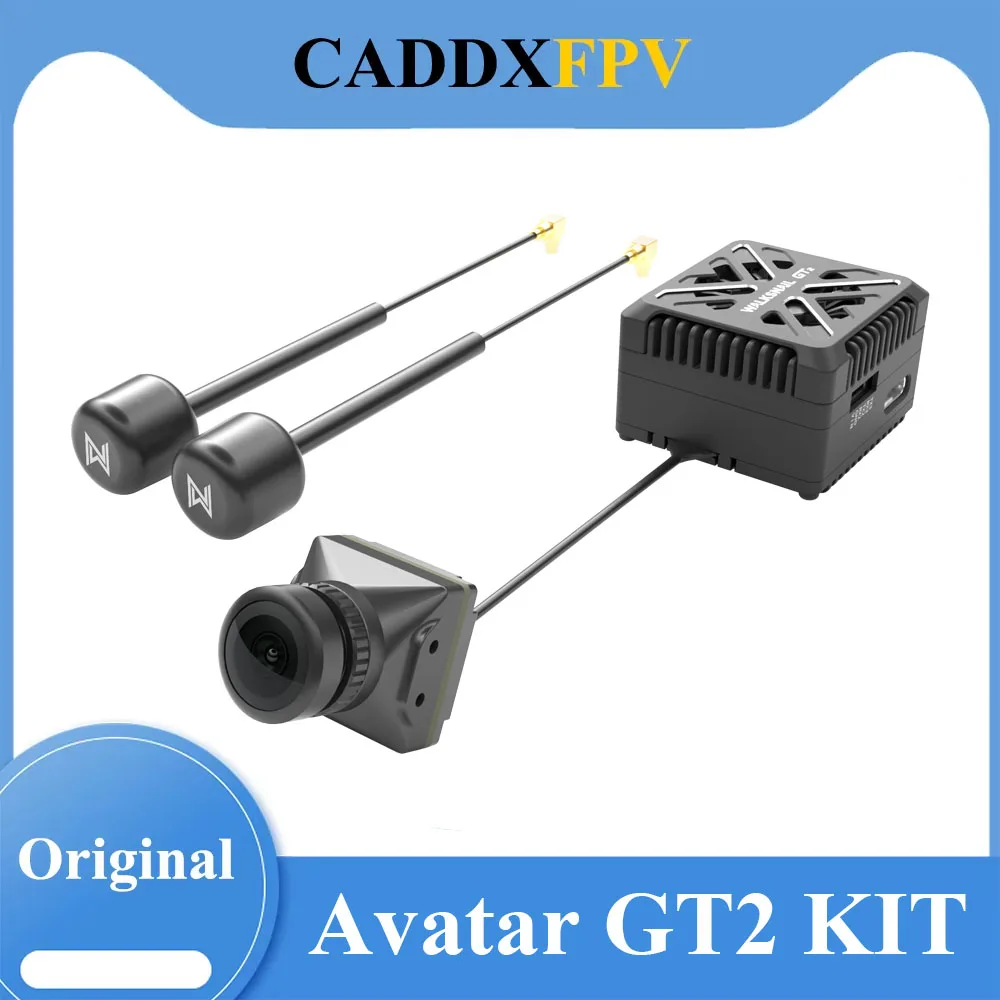 CADDXFPV Walksnail 아바타 GT2 키트 2W VTX Type-c IMX385 센서 HD 카메라 장거리 야간 투시 이미지 전송 키트